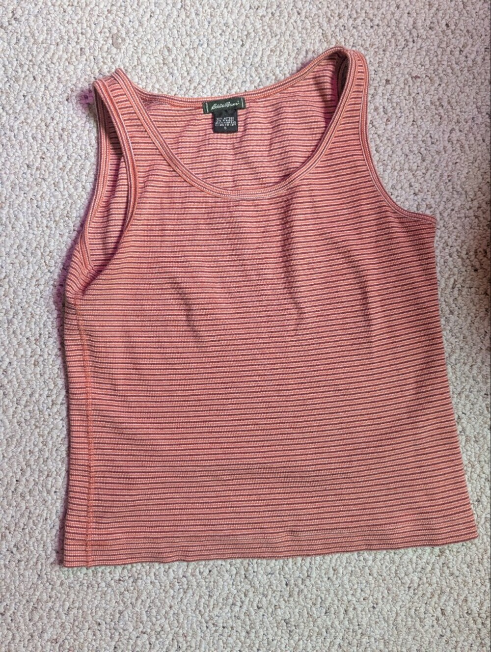 Vintage Striped Eddie Bauer Tank Top 95% Cotton